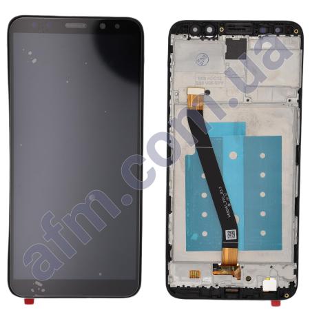 Дисплей Huawei Mate 10 Lite (RNE-L01/ RNE-L21) чорний + рамка
