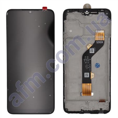 Дисплей Infinix Hot 20i чёрный + рамка