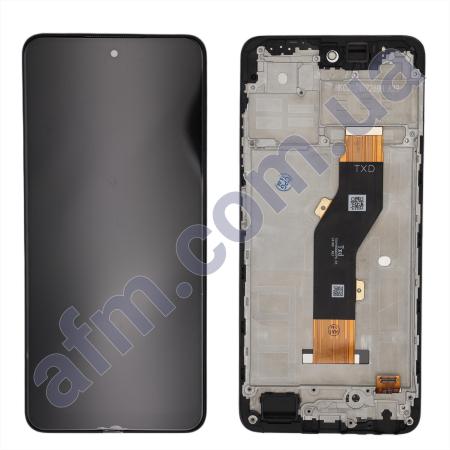 Дисплей Infinix Hot 40i чёрный + рамка