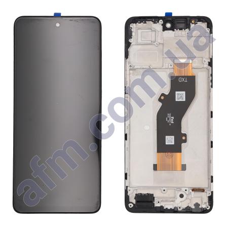 Дисплей Infinix Hot 50 4G (X6882) чорний + рамка