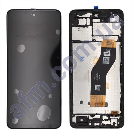 Дисплей Infinix Smart 8 X6525 чёрный + рамка