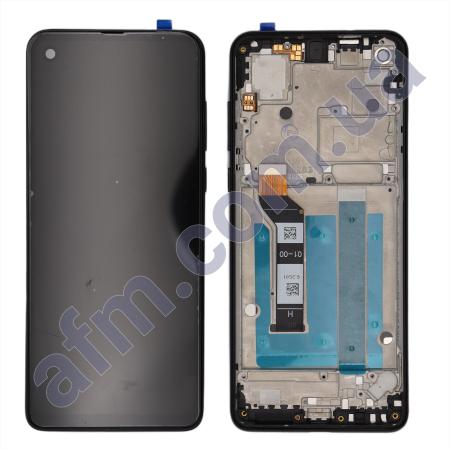 Дисплей Motorola XT1970 One Vision/ XT2013 One Action/ XT2013-2 OLED чёрный + рамка