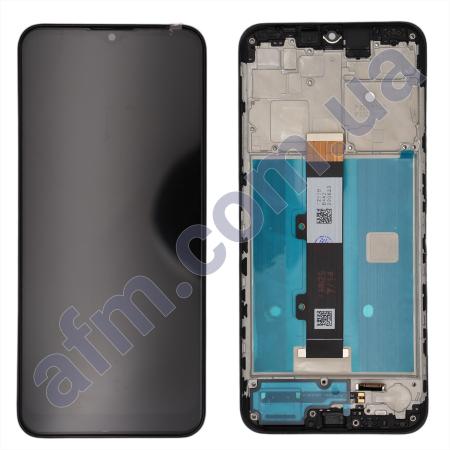 Дисплей Motorola XT2127-2 Moto G10 чёрный + рамка