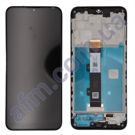 Дисплей Motorola XT2129 G30 чёрный + рамка