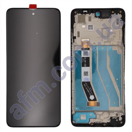 Дисплей Motorola XT2311 Moto G Power 5G чёрный + рамка