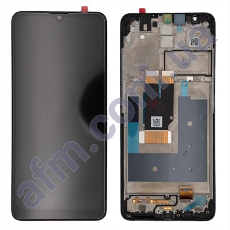 Дисплей Nokia 2.4 чёрный + рамка