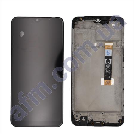 Дисплей Oppo A12/ A12s чёрный (чёрный шлейф) + рамка