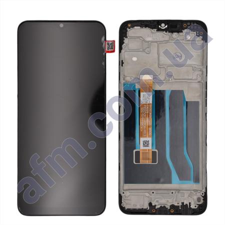 Дисплей Oppo A31 2020/ Realme 5/ 5i/ 5S/ C3/ A8 чёрный + рамка