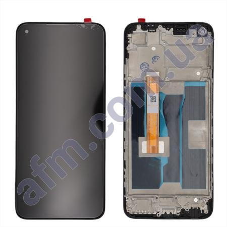 Дисплей Oppo A54 4G чёрный + рамка
