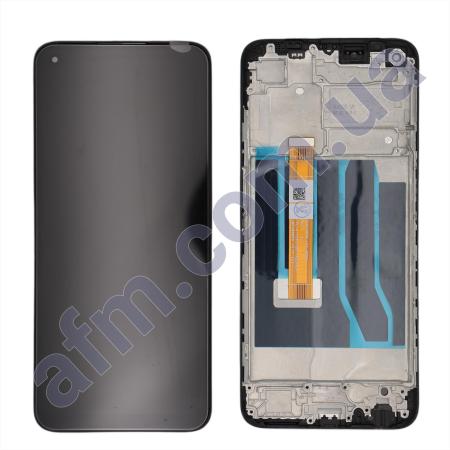 Дисплей Oppo A55 4G чёрный + рамка