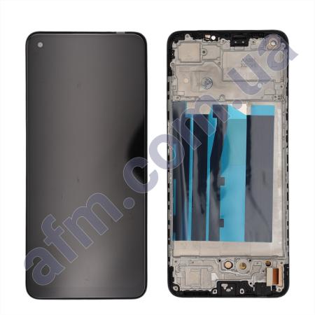 Дисплей Oppo A74 4G TFT чёрный + рамка