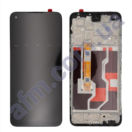 Дисплей Oppo A76/ A36 чёрный + рамка
