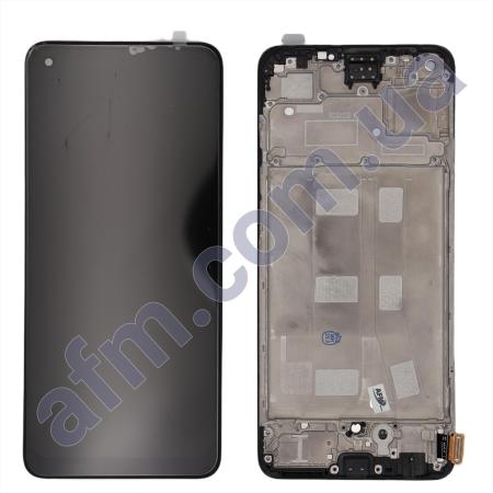 Дисплей Oppo A78 4G IPS чёрный + рамка