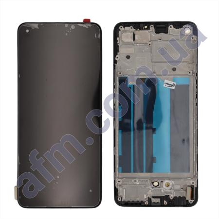 Дисплей Oppo A94 4G/ A94 5G/ Reno 5 Lite OLED чёрный + рамка