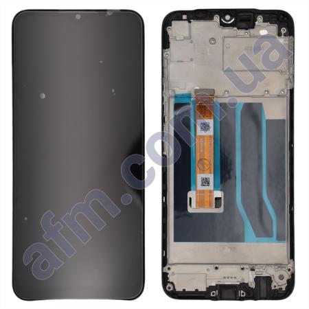 Дисплей Realme 7i (Global) чёрный + рамка