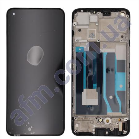 Дисплей Realme 8 4G/ 8 Pro OLED чёрный + рамка