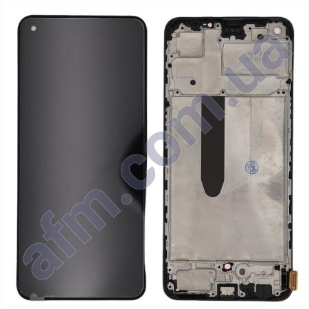 Дисплей Realme 9 4G OLED чёрный + рамка!