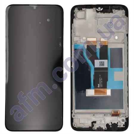 Дисплей Realme C11 2021/ C20/ C21/ Narzo 50i чёрный + рамка