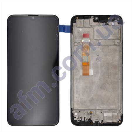Дисплей Realme C2/ Oppo A1k чёрный + рамка