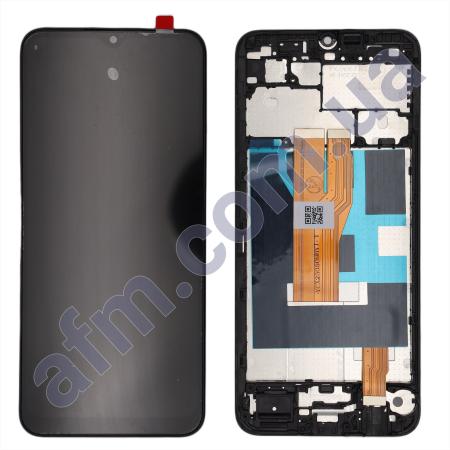 Дисплей Realme C33 чорний + рамка