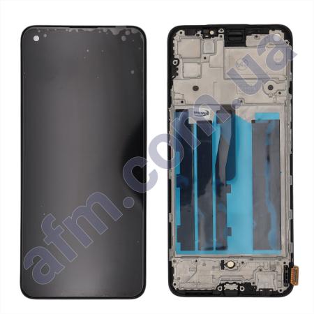 Дисплей Realme GT Master Edition/ Oppo Reno 5 OLED чорний + рамка