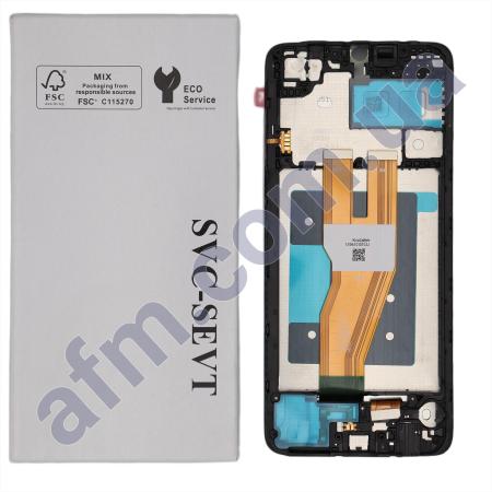 Дисплей Samsung сервисный A055 Galaxy A05 2023 чёрный + рамка GH81-24189A