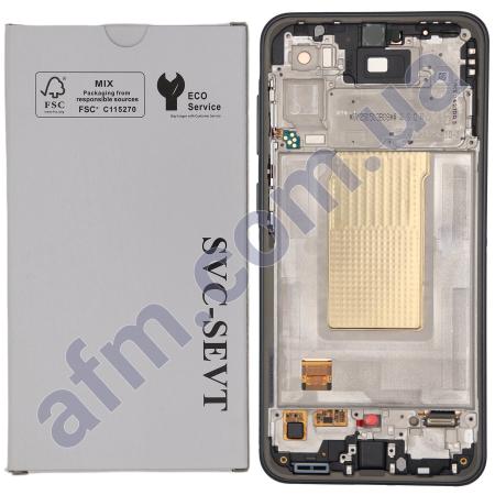 Дисплей Samsung сервісний A366 Galaxy A36/ A566 Galaxy A56 чорний GH82-36827A