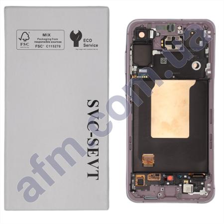 Дисплей Samsung сервисный A556 Galaxy A55 Light Violet + рамка GH82-34308C