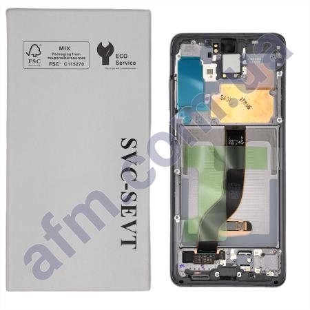 Дисплей Samsung сервисный G985 Galaxy S20 Plus/ G986 COSMIK GREY + рамка GH82-22134E