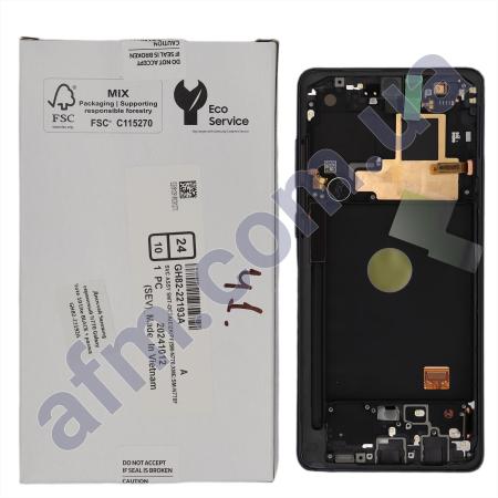 Дисплей Samsung сервисный N770 Galaxy Note 10 Lite BLACK + рамка GH82-22192A