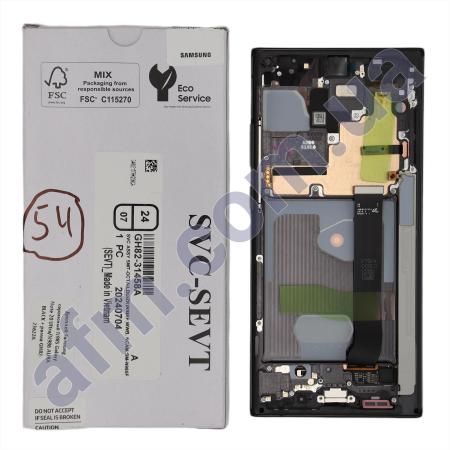 Дисплей Samsung сервисный N985 Galaxy Note 20 Ultra/ N986 AURA BLACK + рамка GH82-23622A
