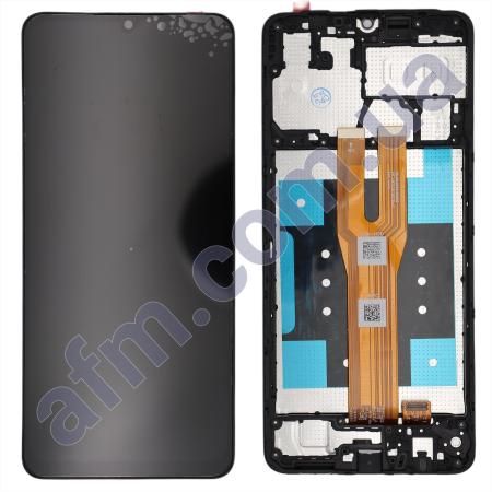 Дисплей Samsung A065F Galaxy A06 чёрный + рамка