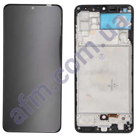 Дисплей Samsung A325 Galaxy A32 OLED (Small LCD) чёрный + рамка