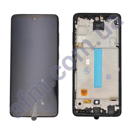 Дисплей Samsung A525F Galaxy A52/ A526 5G OLED (Small LCD) чёрный + рамка