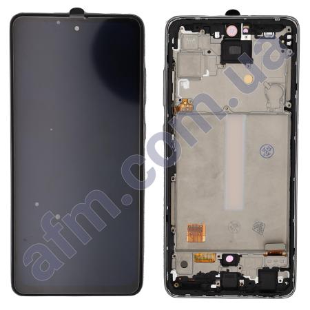 Дисплей Samsung A525F Galaxy A52/ A526 5G OLED чорний + рамка