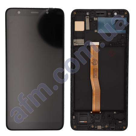 Дисплей Samsung A750F Galaxy A7 2018 TFT INCELL чёрный + рамка