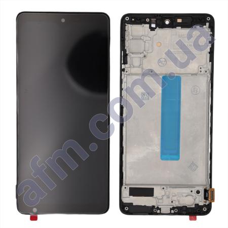 Дисплей Samsung M526 Galaxy M52 OLED (Small LCD) чёрный + рамка