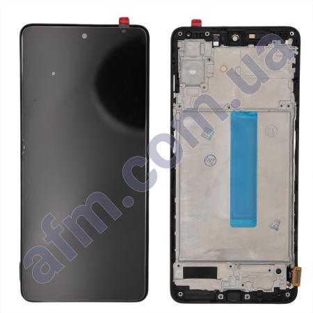 Дисплей Samsung M536 Galaxy M53 OLED (Small LCD) чёрный + рамка