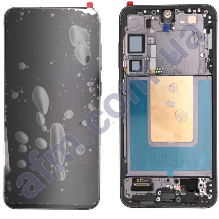 Дисплей Samsung S926 Galaxy S24 Plus OLED чорний + рамка сіра!