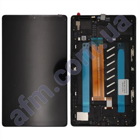 Дисплей Samsung T225 Galaxy Tab A 7 Lite LTE чёрный + рамка