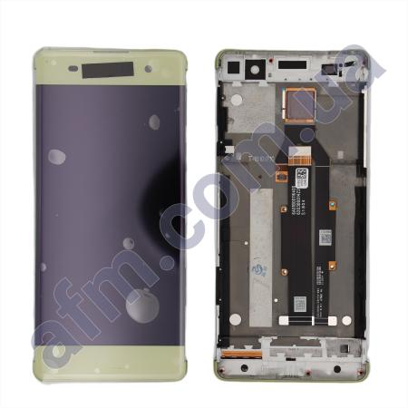 Дисплей Sony F3111 Xperia XA/ F3112/ F3113/ F3115/ F3116 золотой + рамка