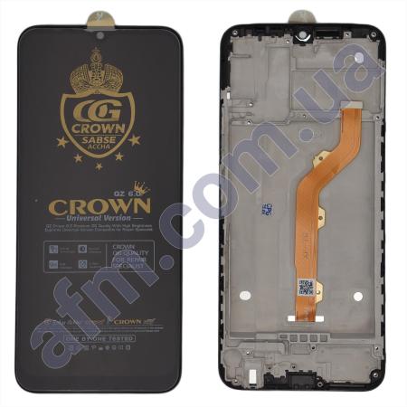 Дисплей Tecno Spark 4 KC2/ Tecno Spark (KC8)/ Camon 12 (CC7) чёрный + рамка