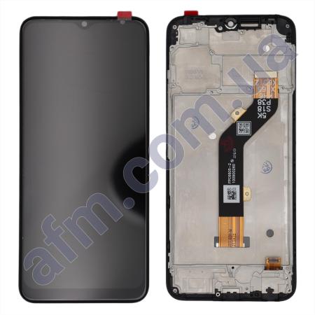 Дисплей Tecno Spark 8C (KG5K) чёрный + рамка