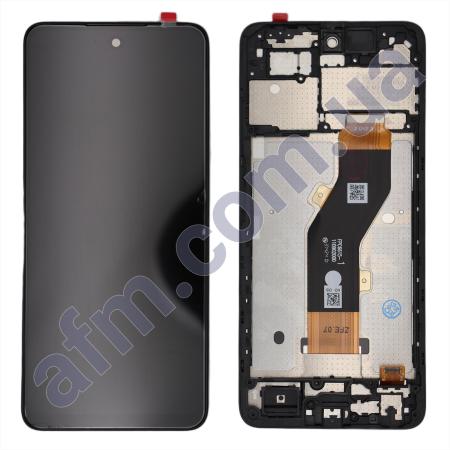 Дисплей Tecno Spark GO 2024 (BG6) чёрный + рамка