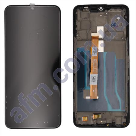 Дисплей Vivo Y52 5G/ Y53s 5G чёрный + рамка!