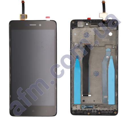 Дисплей Xiaomi Redmi 3/ Redmi 3S/ Redmi 3X/ Redmi 3 Pro чорний + рамка