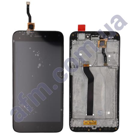 Дисплей Xiaomi Redmi 5A чёрный + рамка!