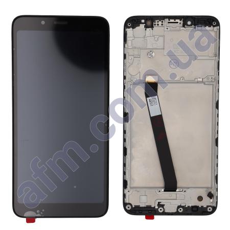 Дисплей Xiaomi Redmi 7A чёрный + рамка
