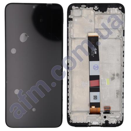 Дисплей Xiaomi Redmi 9A/ Redmi 9C/ Poco C3 чорний + рамка