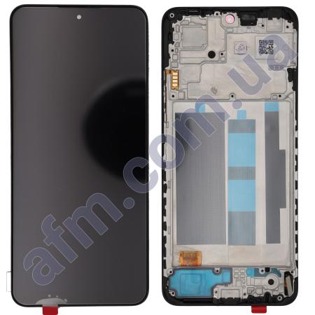 Дисплей Xiaomi Redmi Note 12 4G OLED чёрный + рамка
